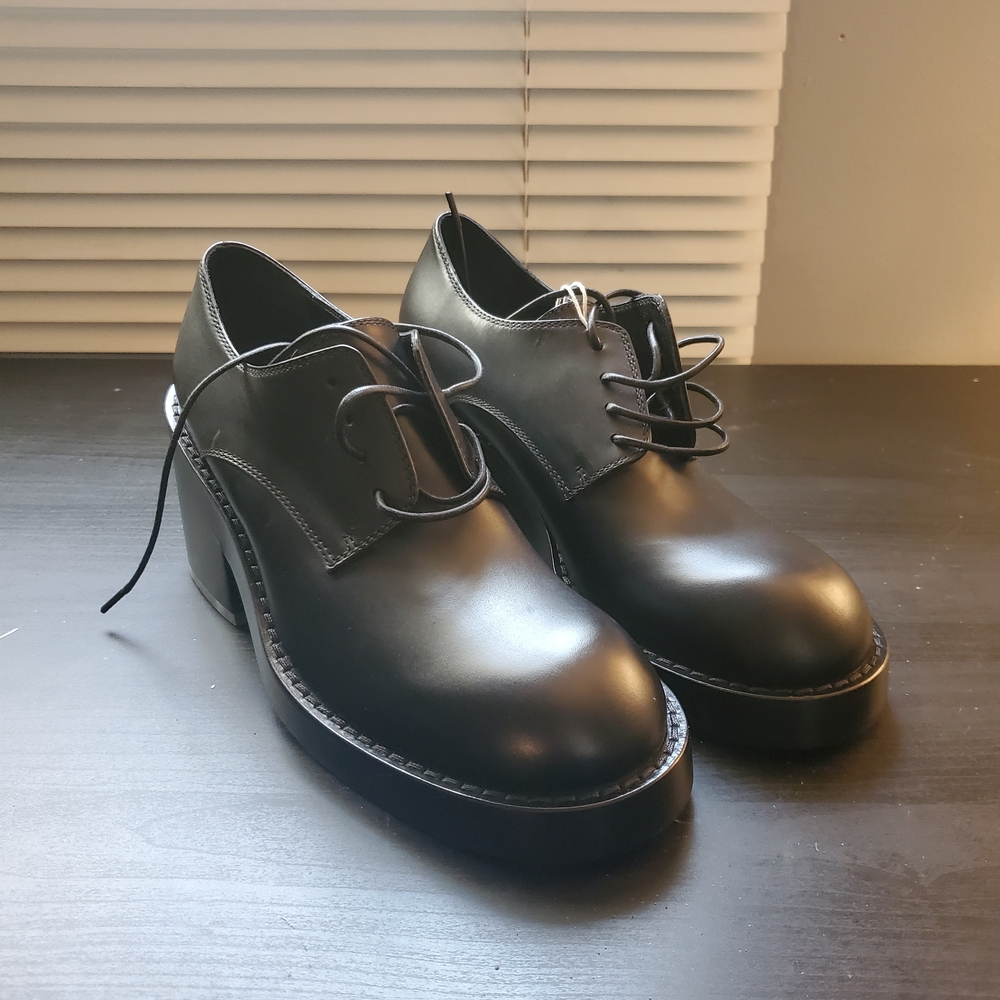 Ann Demeulemeester Olivier Mid Heel Black Leather